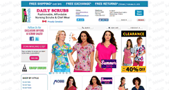 Desktop Screenshot of dailyscrubs.ca