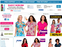 Tablet Screenshot of dailyscrubs.ca